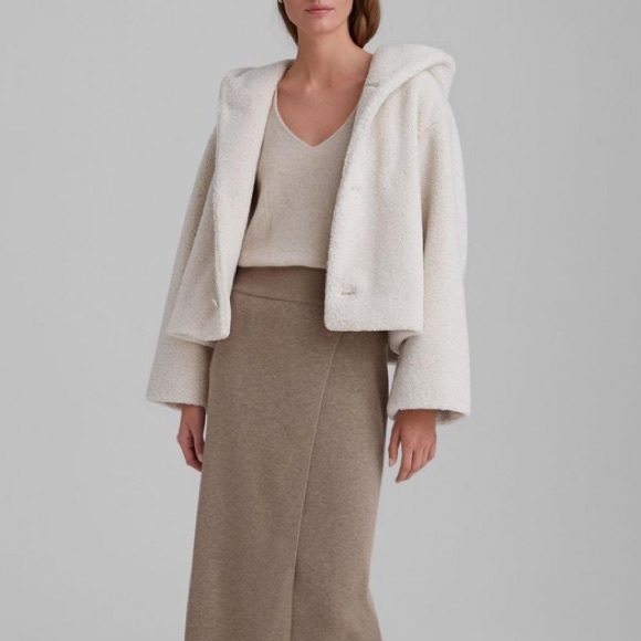 Club Monaco Ivory Teddy Jacket - Picture 2 of 7